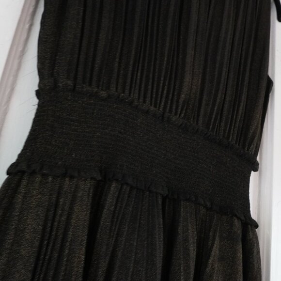 Nanette Lepore Pleated Dress Smocked Neck and Waist Size 4 - Picture 4 of 16